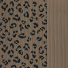 Printed Quilted Double Gauze FAUVE 4J Taupe / Taupe
